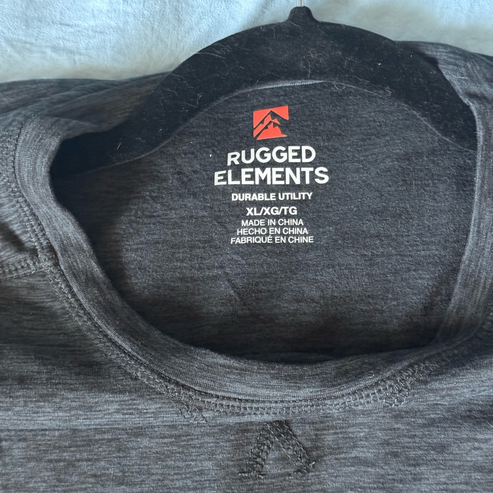 Rugged Elements Gray Long Sleeve Tee Classic Fit - image 7